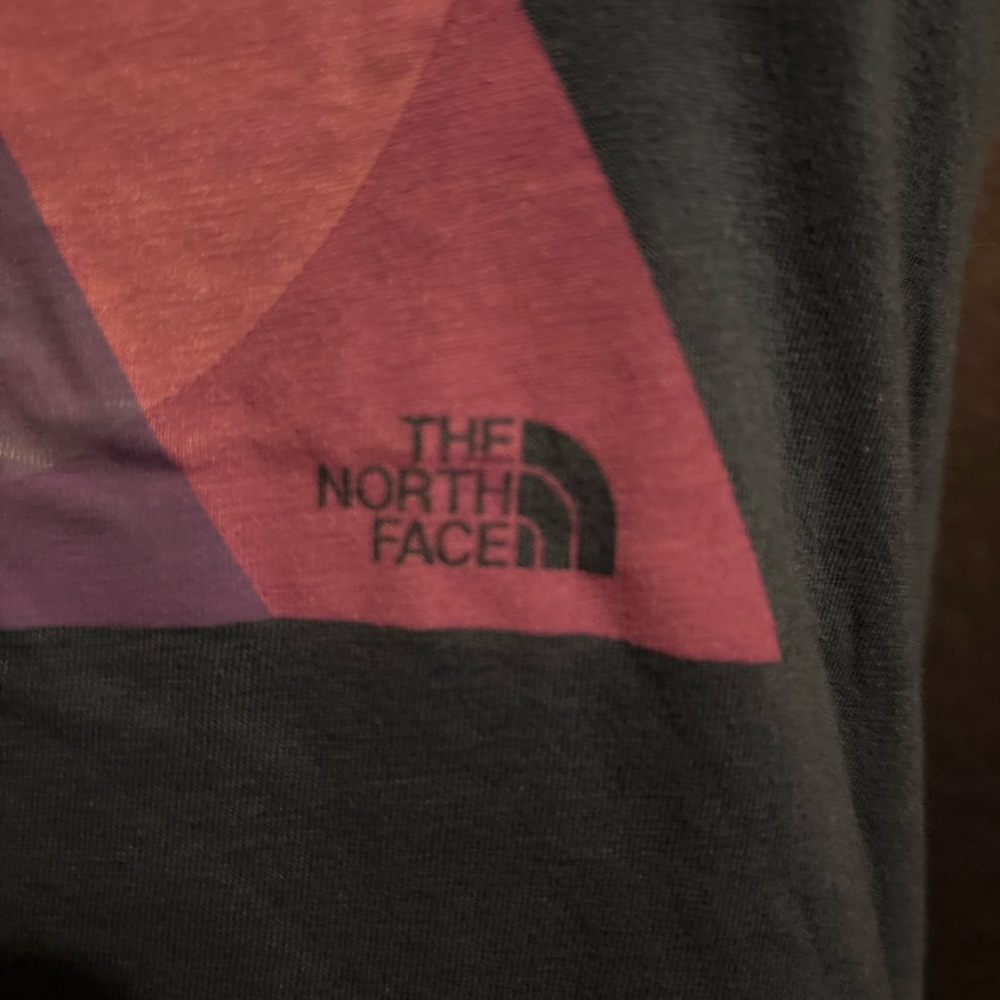 The North Face Tank Top Women’s Small Slim Fit Blue Graphic Logo Outdoor - Picture 2 of 3